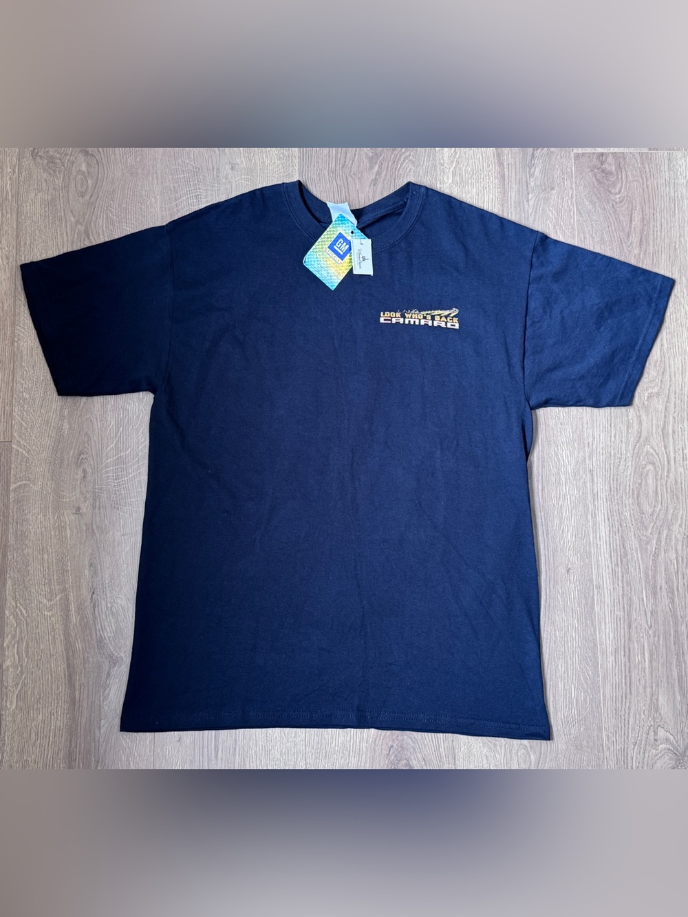 Disney Parks Chevy Camaro Tee Shirt Large NWT Black‎ Gildan Heavy Cotton Car GM